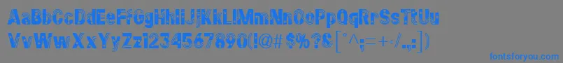 StarsstripesRegular Font – Blue Fonts on Gray Background