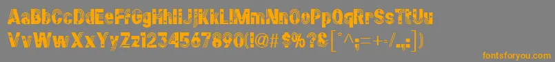 StarsstripesRegular Font – Orange Fonts on Gray Background