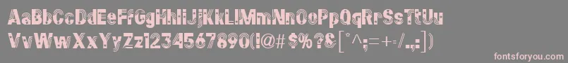 StarsstripesRegular Font – Pink Fonts on Gray Background