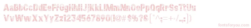 StarsstripesRegular Font – Pink Fonts on White Background