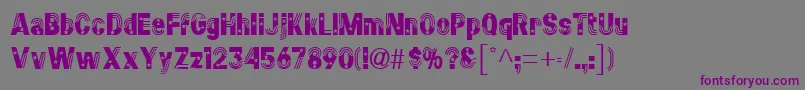 StarsstripesRegular Font – Purple Fonts on Gray Background