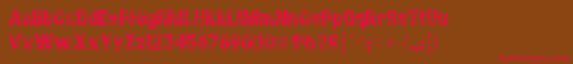 StarsstripesRegular Font – Red Fonts on Brown Background