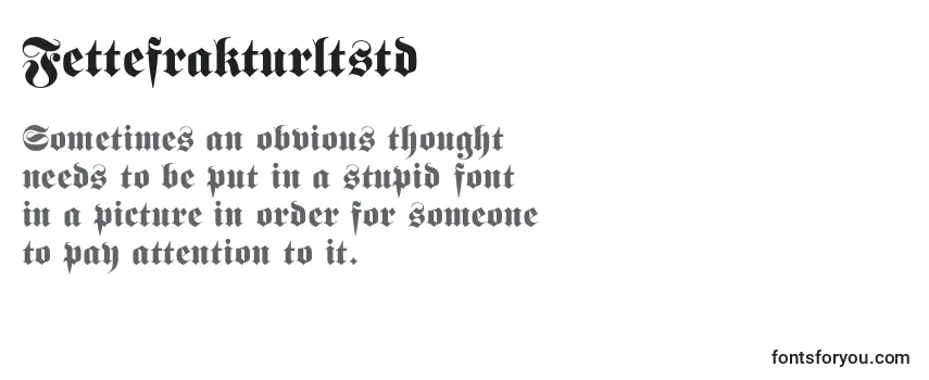 Review of the Fettefrakturltstd Font