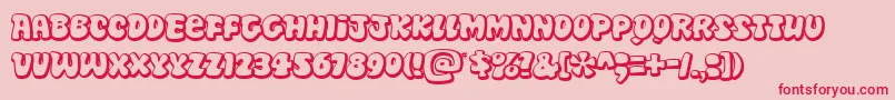 Disko Font – Red Fonts on Pink Background