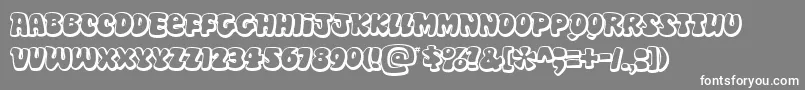 Disko Font – White Fonts on Gray Background