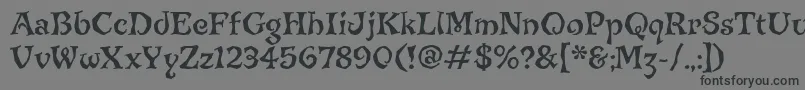 JiggerypokeryitcTt Font – Black Fonts on Gray Background