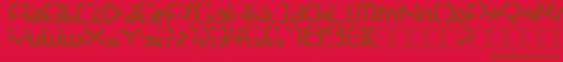 Gathora Font – Brown Fonts on Red Background
