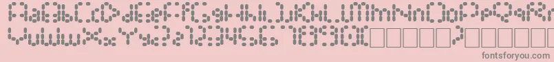 Gathora Font – Gray Fonts on Pink Background