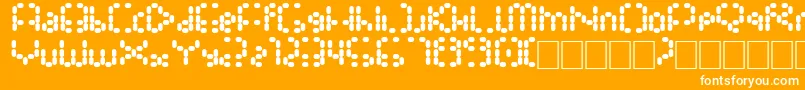Gathora Font – White Fonts on Orange Background