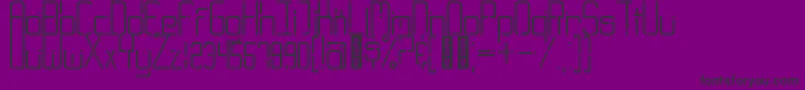 Fonte GraytypeRegular – fontes pretas em um fundo violeta