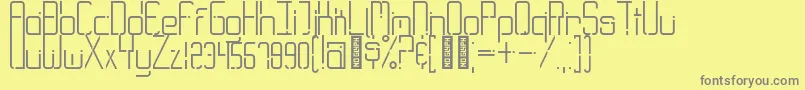 GraytypeRegular Font – Gray Fonts on Yellow Background