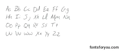 フォントBrandonshandwriting