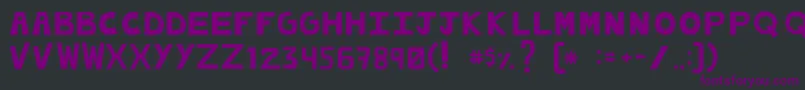 Шрифт Cachetona – фиолетовые шрифты на чёрном фоне