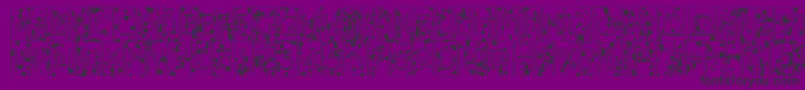 ALancetcmikbl-Schriftart – Schwarze Schriften auf violettem Hintergrund