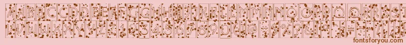 ALancetcmikbl Font – Brown Fonts on Pink Background