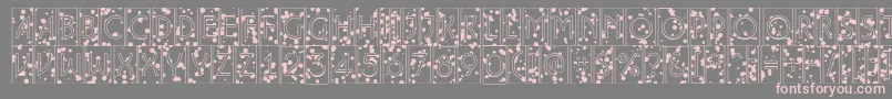 ALancetcmikbl Font – Pink Fonts on Gray Background