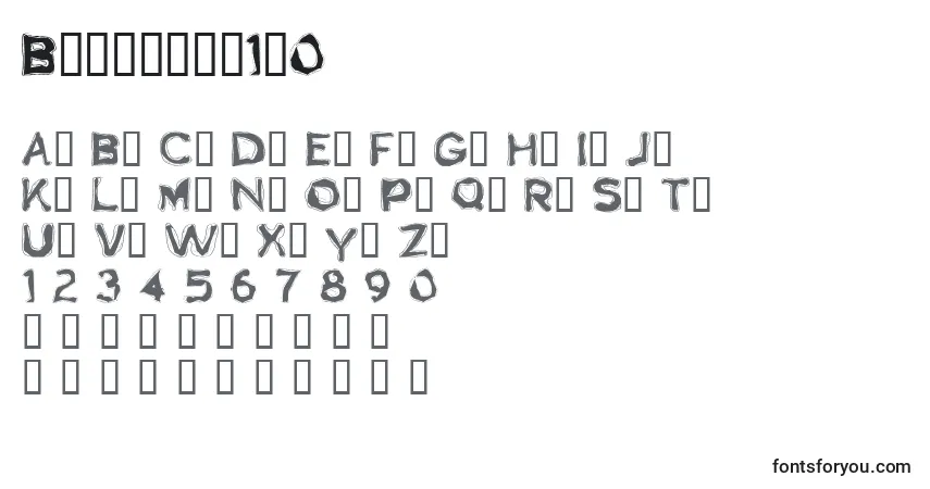 A fonte Boogaloo1.0 – alfabeto, números, caracteres especiais