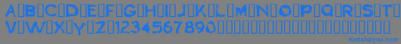 Boogaloo1.0 Font – Blue Fonts on Gray Background