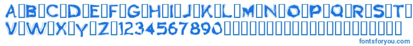 Boogaloo1.0 Font – Blue Fonts on White Background