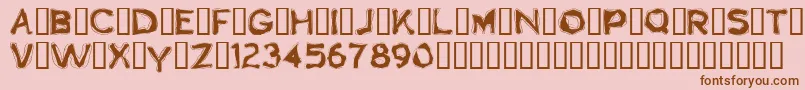 Boogaloo1.0 Font – Brown Fonts on Pink Background