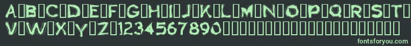 Boogaloo1.0 Font – Green Fonts on Black Background