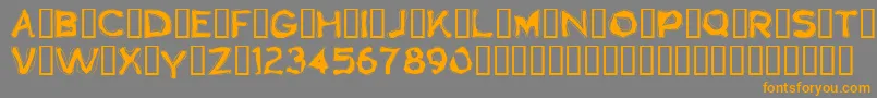 Boogaloo1.0 Font – Orange Fonts on Gray Background