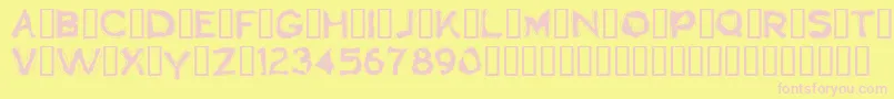 Boogaloo1.0 Font – Pink Fonts on Yellow Background