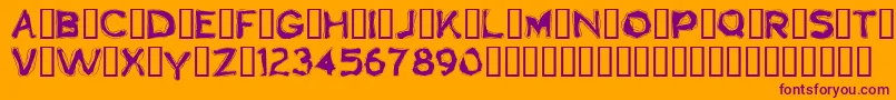 Boogaloo1.0 Font – Purple Fonts on Orange Background