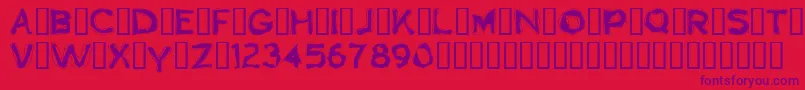 Boogaloo1.0 Font – Purple Fonts on Red Background