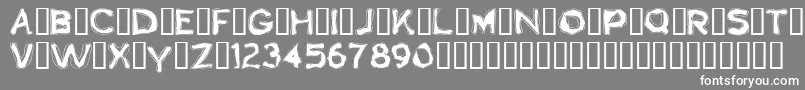 Boogaloo1.0 Font – White Fonts on Gray Background