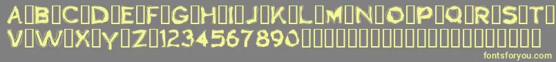 Boogaloo1.0 Font – Yellow Fonts on Gray Background