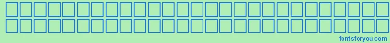 HeshamFostatNormalTraditional Font – Blue Fonts on Green Background