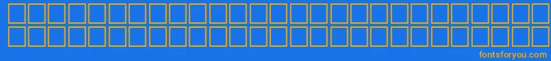 HeshamFostatNormalTraditional Font – Orange Fonts on Blue Background