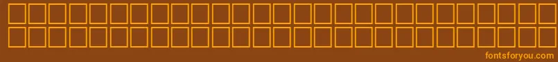 HeshamFostatNormalTraditional Font – Orange Fonts on Brown Background
