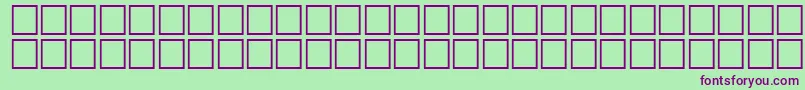 HeshamFostatNormalTraditional Font – Purple Fonts on Green Background