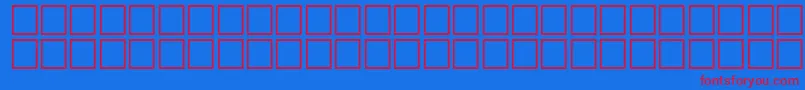 HeshamFostatNormalTraditional Font – Red Fonts on Blue Background