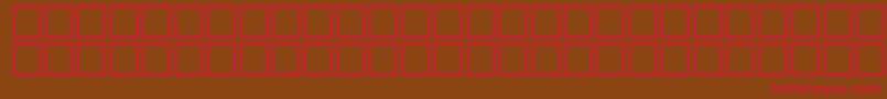 HeshamFostatNormalTraditional Font – Red Fonts on Brown Background