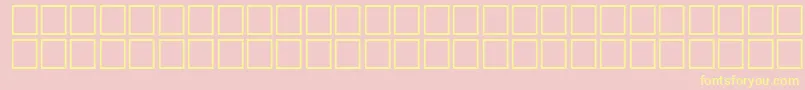 HeshamFostatNormalTraditional Font – Yellow Fonts on Pink Background
