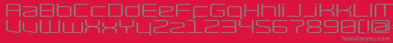 RavepartyWide Font – Gray Fonts on Red Background