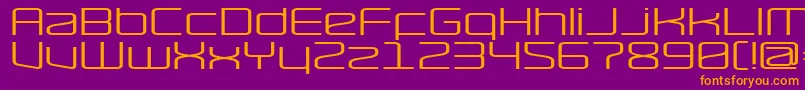 RavepartyWide Font – Orange Fonts on Purple Background