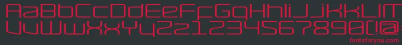 RavepartyWide Font – Red Fonts on Black Background