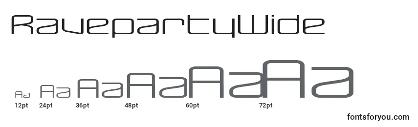RavepartyWide Font Sizes