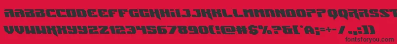 Jumpersleft Font – Black Fonts on Red Background