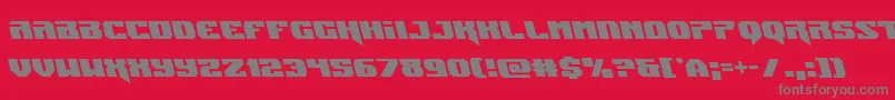 Jumpersleft Font – Gray Fonts on Red Background