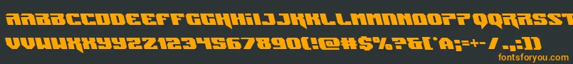 Jumpersleft Font – Orange Fonts on Black Background