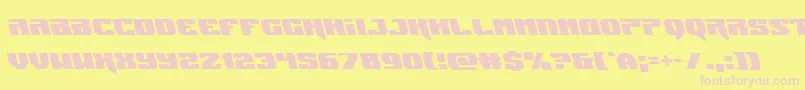 Jumpersleft Font – Pink Fonts on Yellow Background