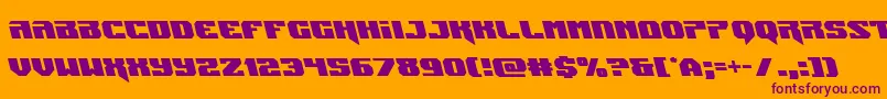 Jumpersleft Font – Purple Fonts on Orange Background