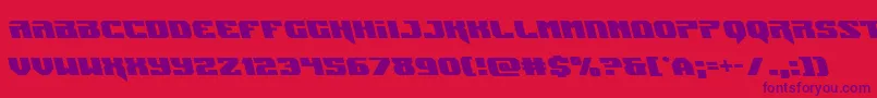 Jumpersleft Font – Purple Fonts on Red Background