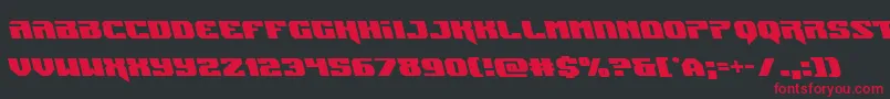 Jumpersleft Font – Red Fonts on Black Background