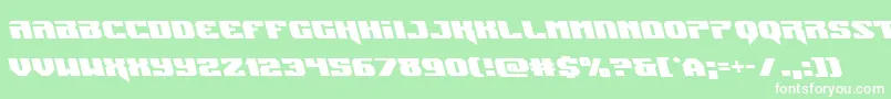 Jumpersleft Font – White Fonts on Green Background